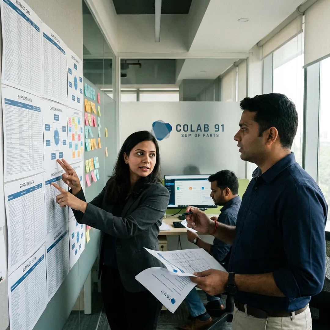 Procurement team mapping savings opportunities