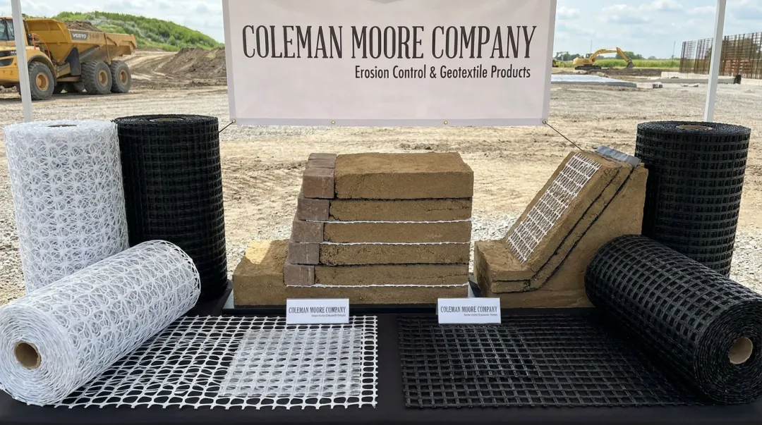 Tensar and Huesker geogrid reinforcement products for MSE wall applications