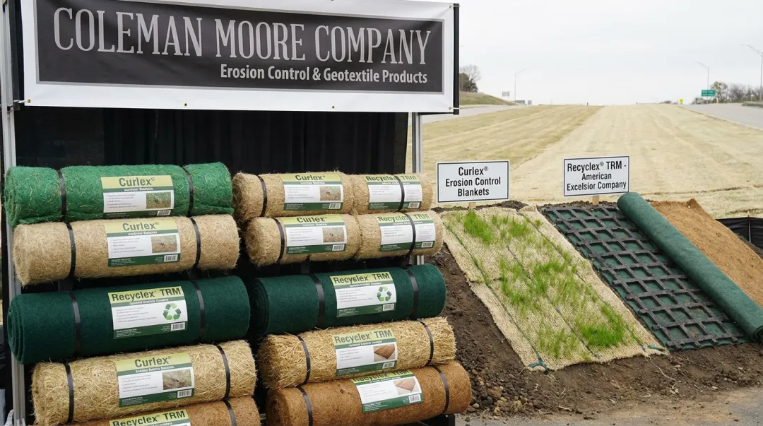 Coleman Moore erosion control blanket and turf reinforcement mat product lineup