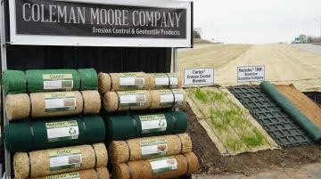 Coleman Moore erosion control blanket and turf reinforcement mat product lineup