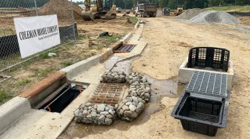 Coleman Moore inlet protection products including Kyowa filter units and Wimco road drain