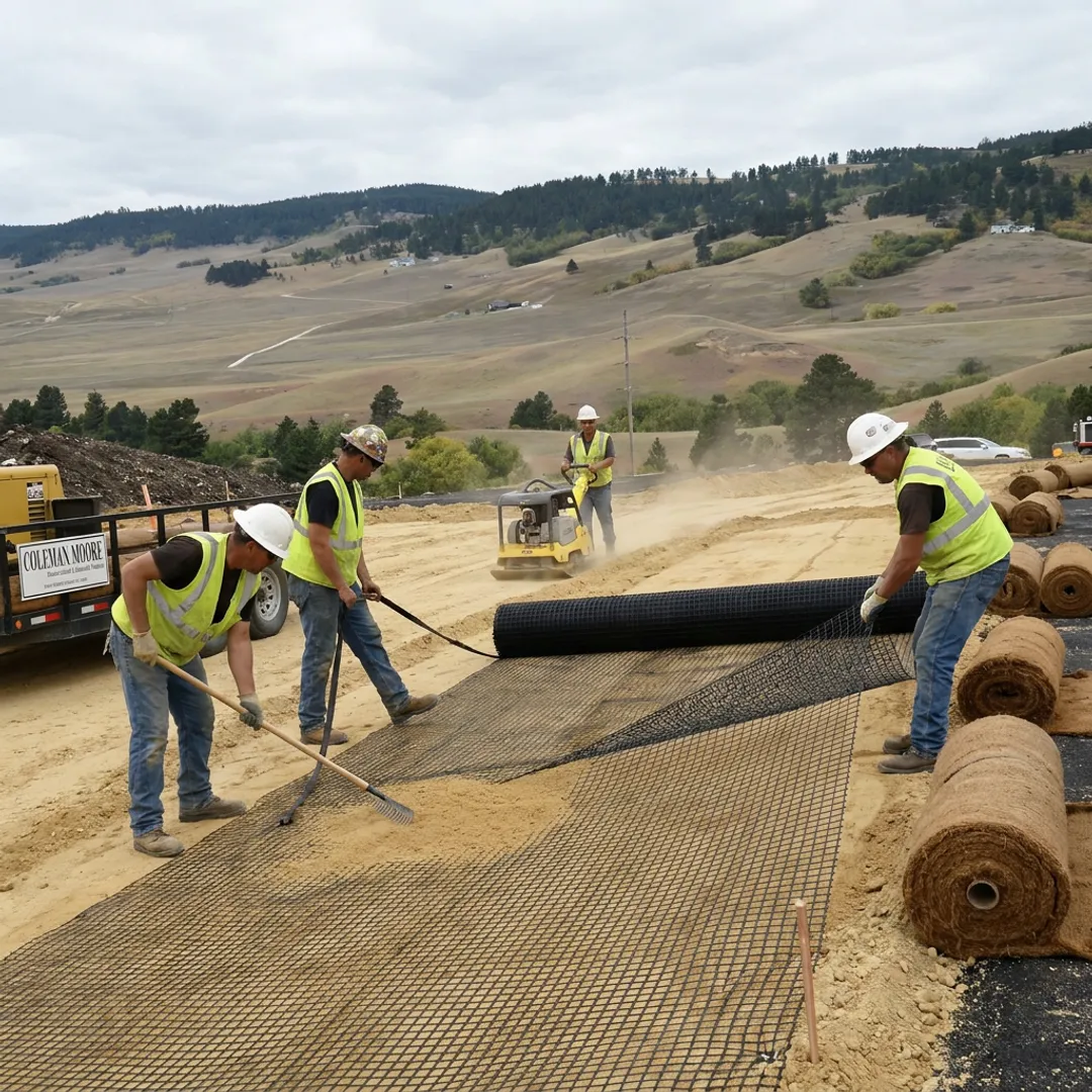 Geogrid Slope Stabilization & Soil Reinforcement