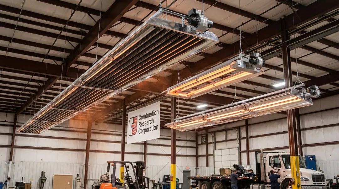 CRC infrared radiant tube heater product lineup for various facility sizes
