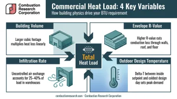 Four key variables affecting commercial heat load calculation interaction diagram