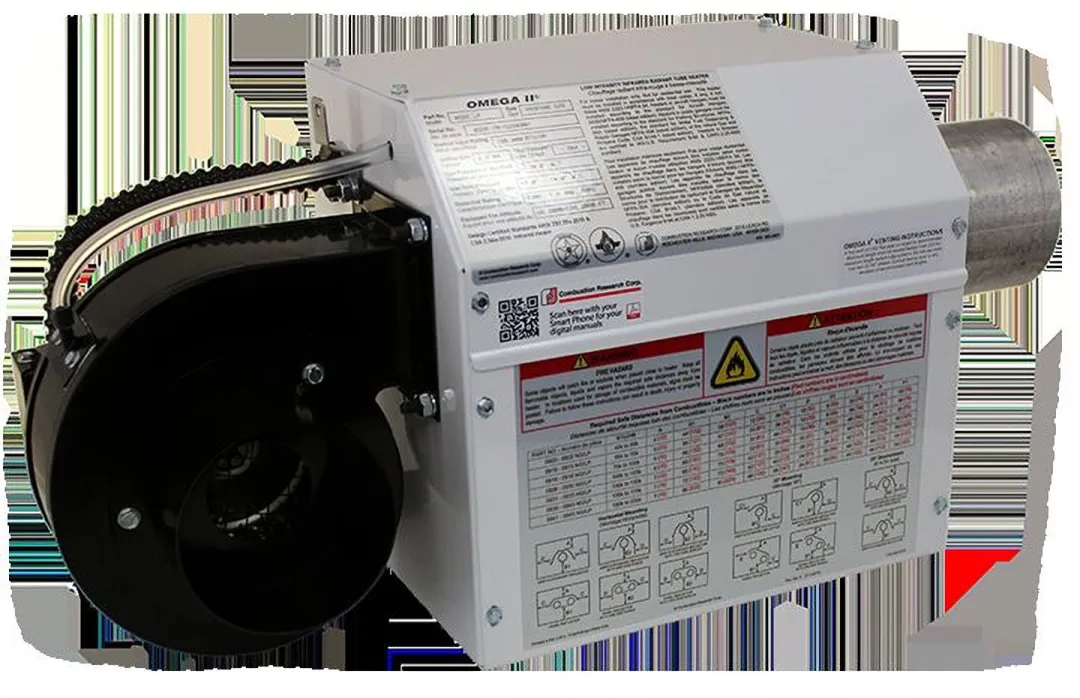 Omega II PEP 3.5 (Powder Coated) | Commercial Natural Gas Heaters — Industrial Heating Units