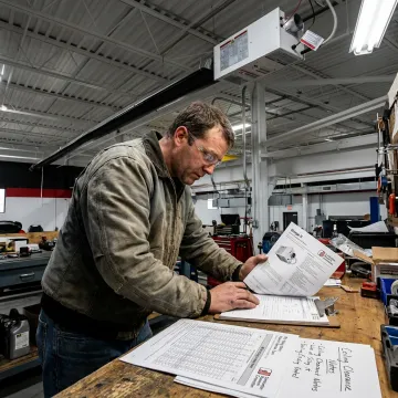 Radiant tube heater planning in a garage