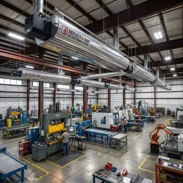 Industrial infrared radiant tube heating system
