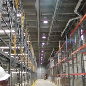 Warehouse radiant infrared heating system
