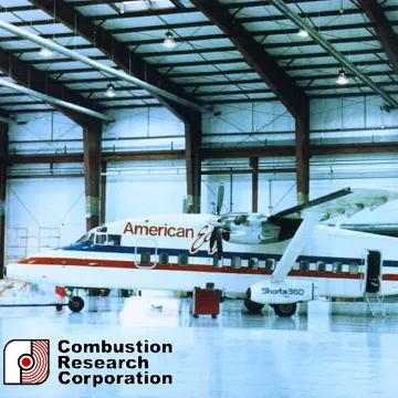 Aircraft hangar with radiant infrared heaters