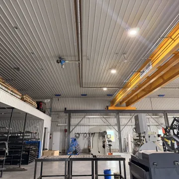Industrial infrared radiant tube heating system