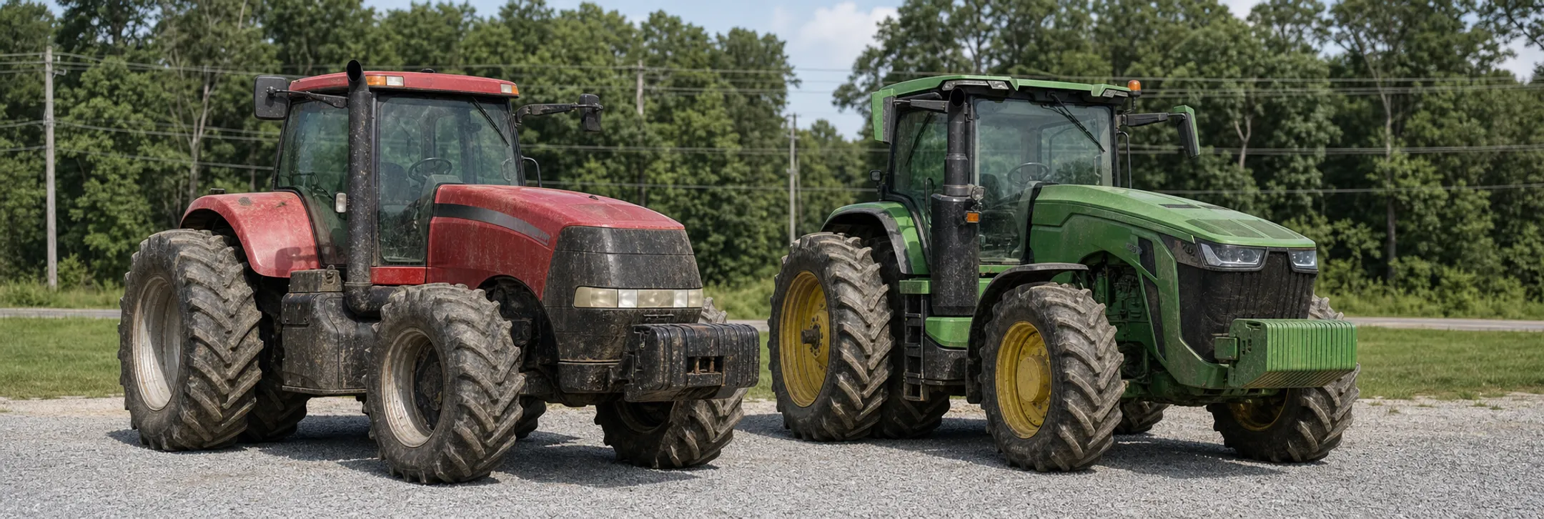 Used heavy-duty tractors showing depreciation in resale value comparison