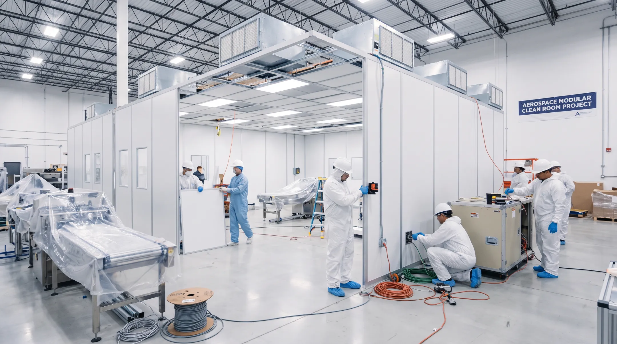 Modular clean room installation funded through milestone-based equipment financing