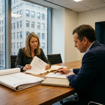 Equipment financing discussion in New York office