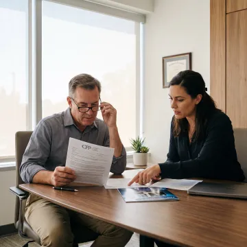 Healthcare team reviewing X-Ray equipment plans