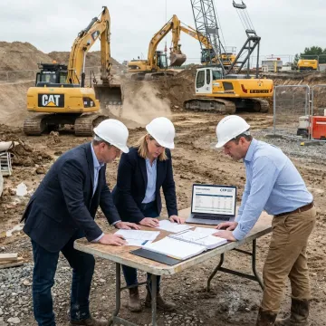 Construction equipment financing for heavy machinery