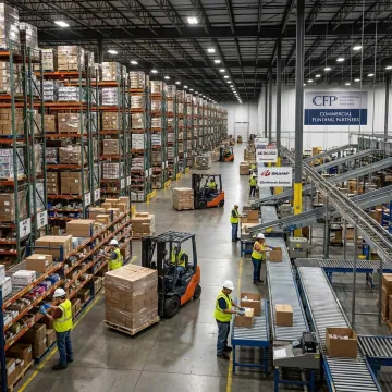 Modern warehouse material handling equipment