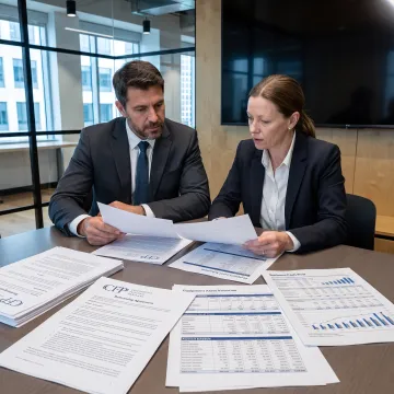 Business leaders reviewing equipment refinancing documents