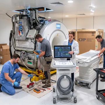 Medical equipment installation in a new clinic