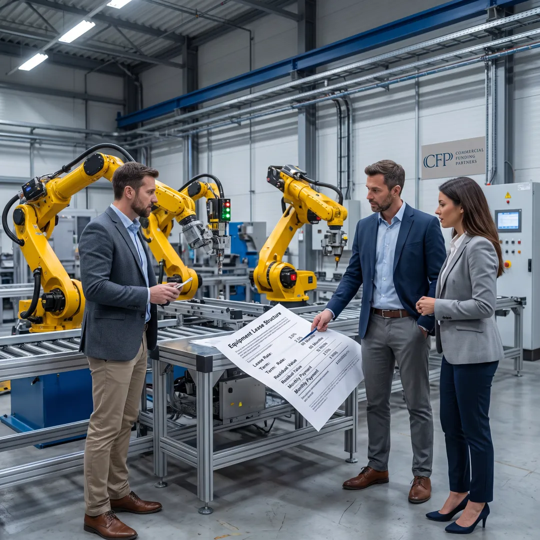 Industrial equipment project financed through a lease