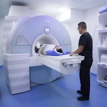 MRI scanner in a modern imaging center