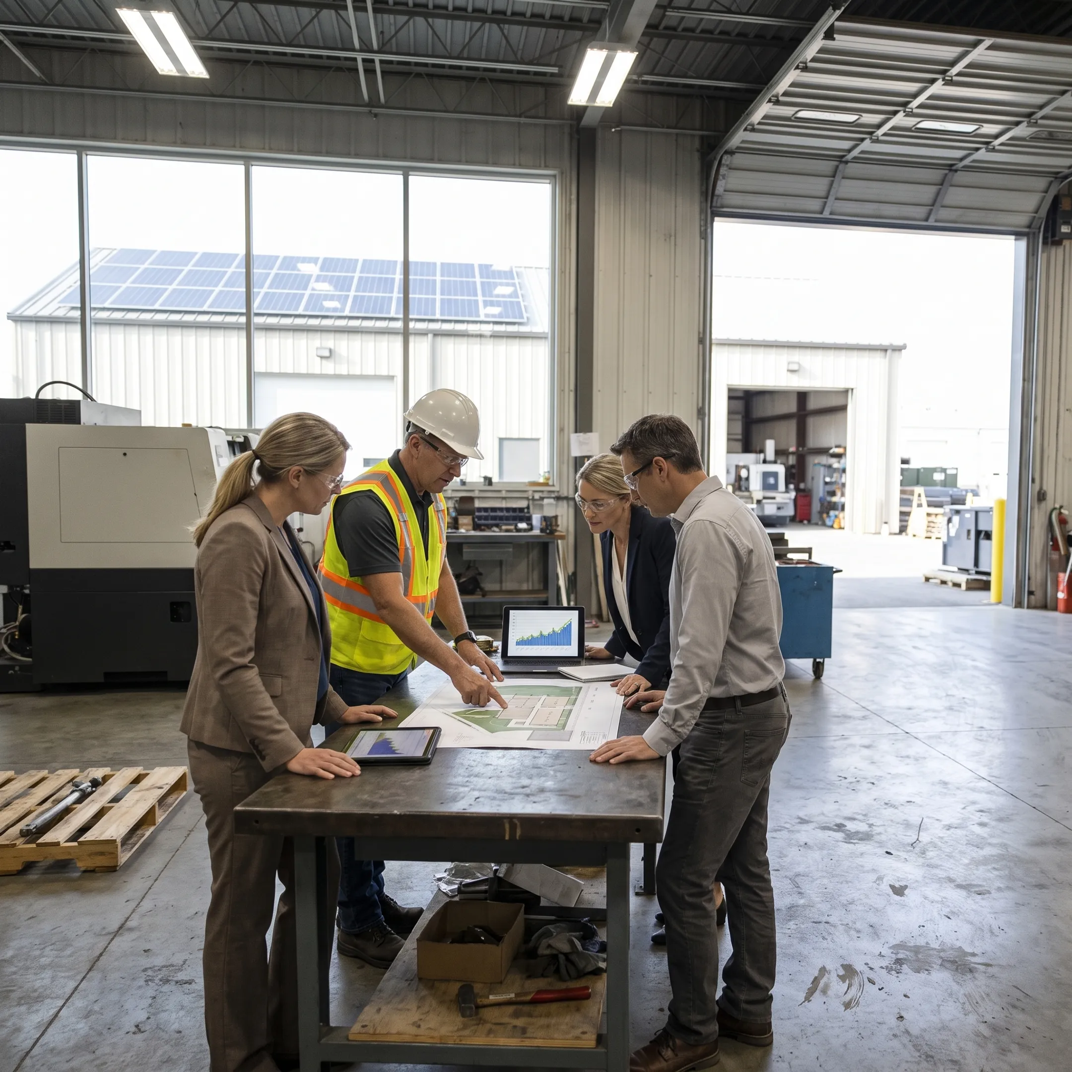 Sustainable industrial equipment financing consultation