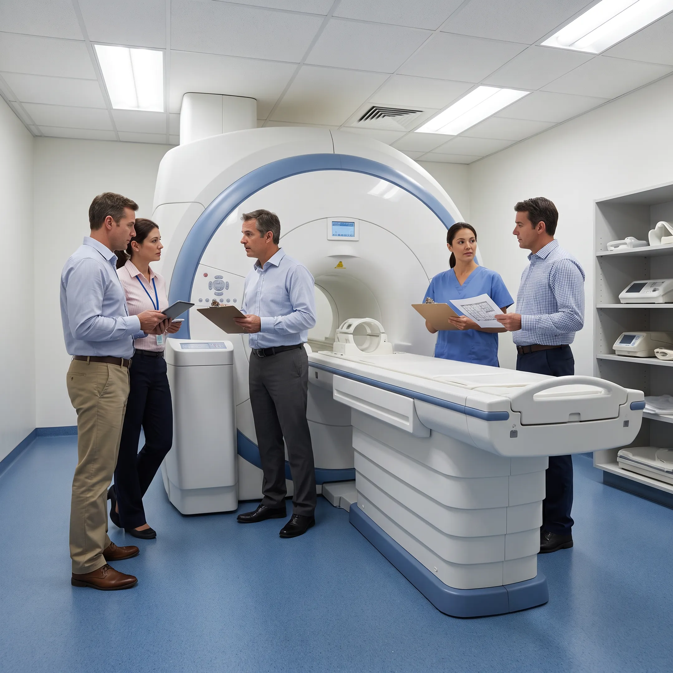 Medical equipment in a modern healthcare facility