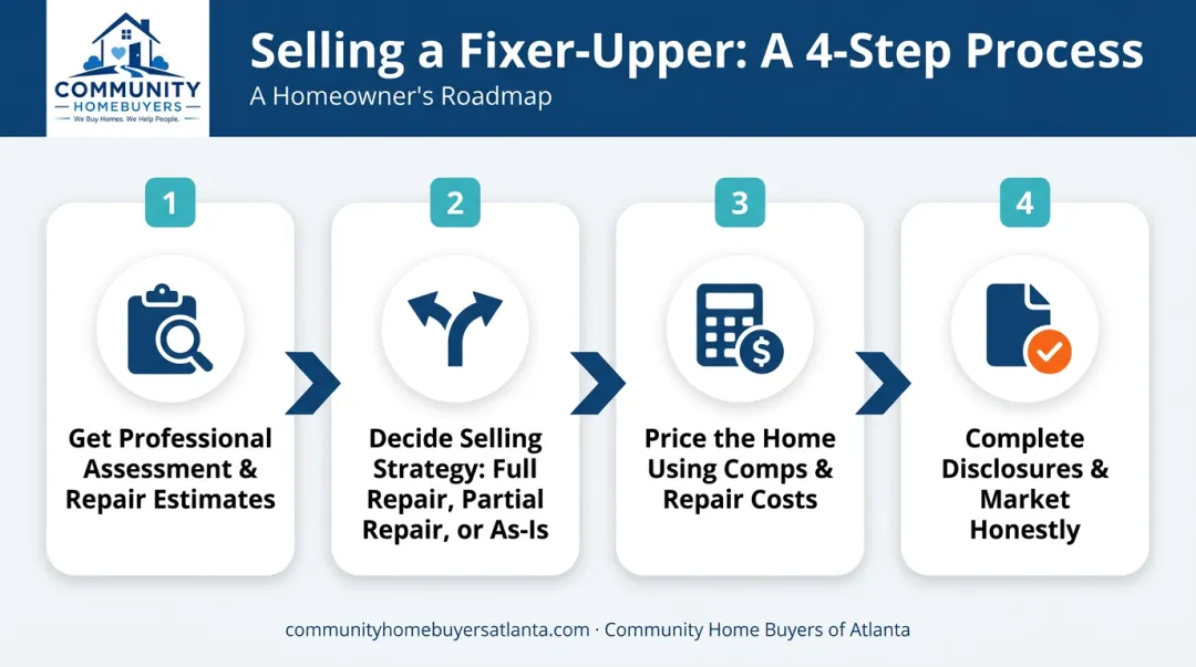 4-step process for selling a house that needs repairs