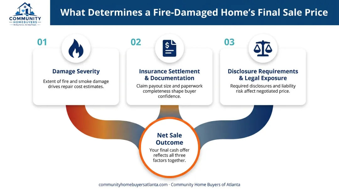 Three key factors affecting fire-damaged home sale price