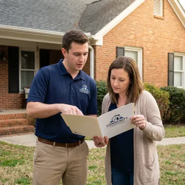 Homeowner receiving a cash offer in Atlanta