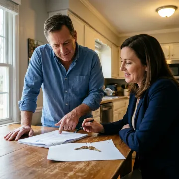 Atlanta homeowner reviewing a cash offer