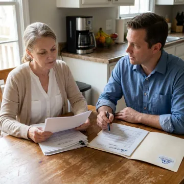 Atlanta probate house seller reviewing a cash offer