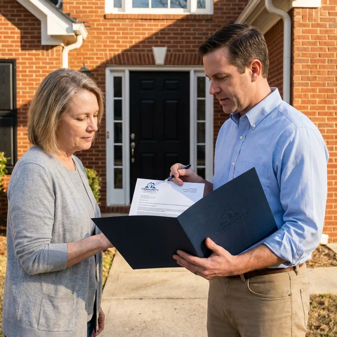 Atlanta homeowner receiving a cash offer for a house