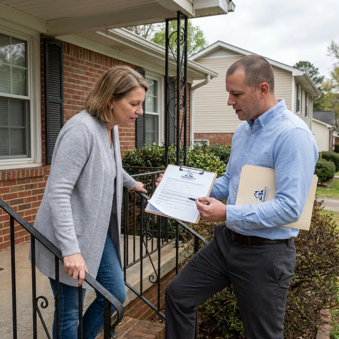Gwinnett County homeowner receiving a cash home offer