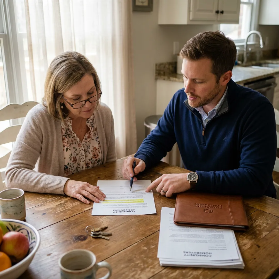 Atlanta homeowner reviewing a direct cash home offer