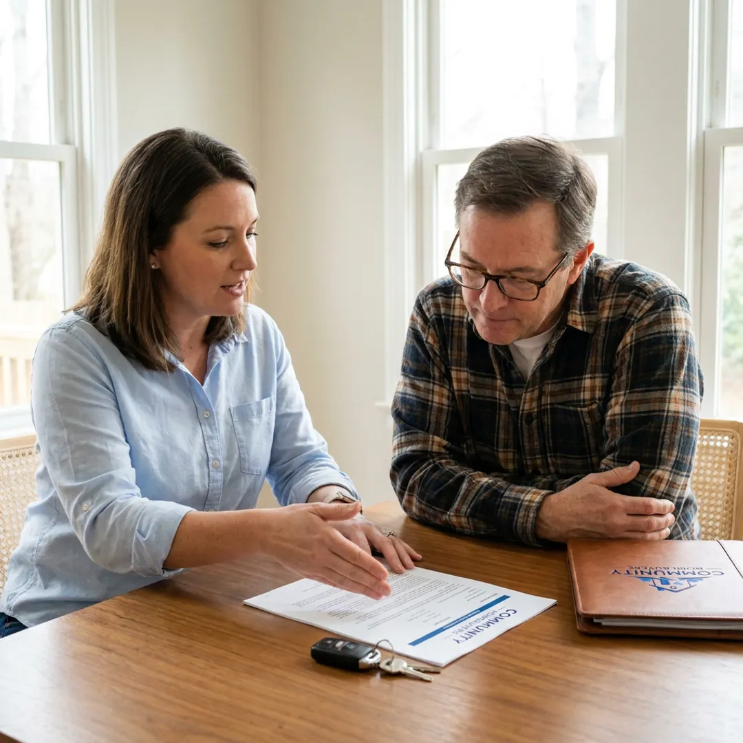 Homeowner receiving a direct cash offer