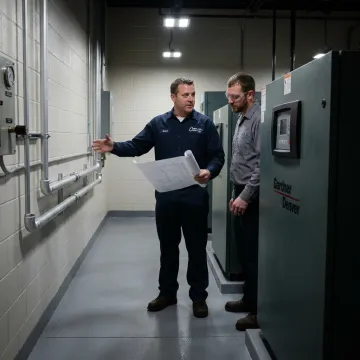 Compressed air piping installation process in a production facility