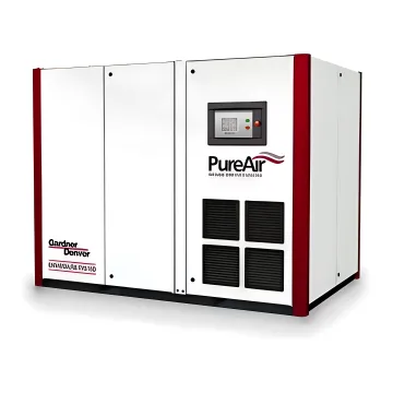 Technician planning an industrial compressed air system