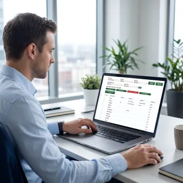 HR manager creating total compensation reports