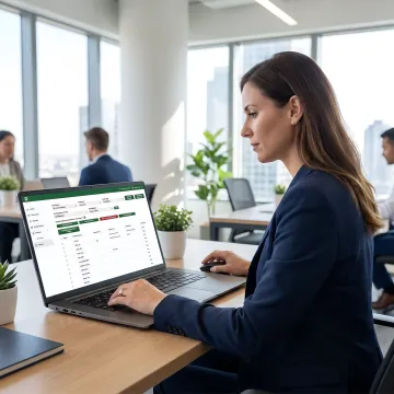 HR manager reviewing total rewards statement