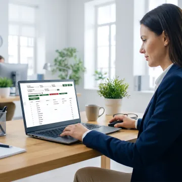 Employer reviewing total compensation statement software