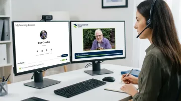 IT support team completing Compassionate Geek online training course modules
