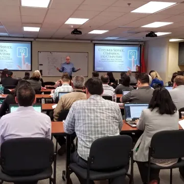 Customer service training for government and IT employees