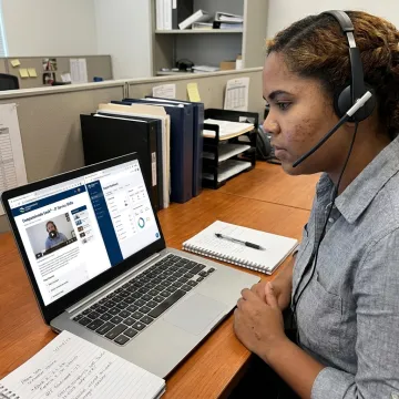 IT service delivery manager taking online training