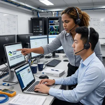 IT service desk team learning customer service fundamentals