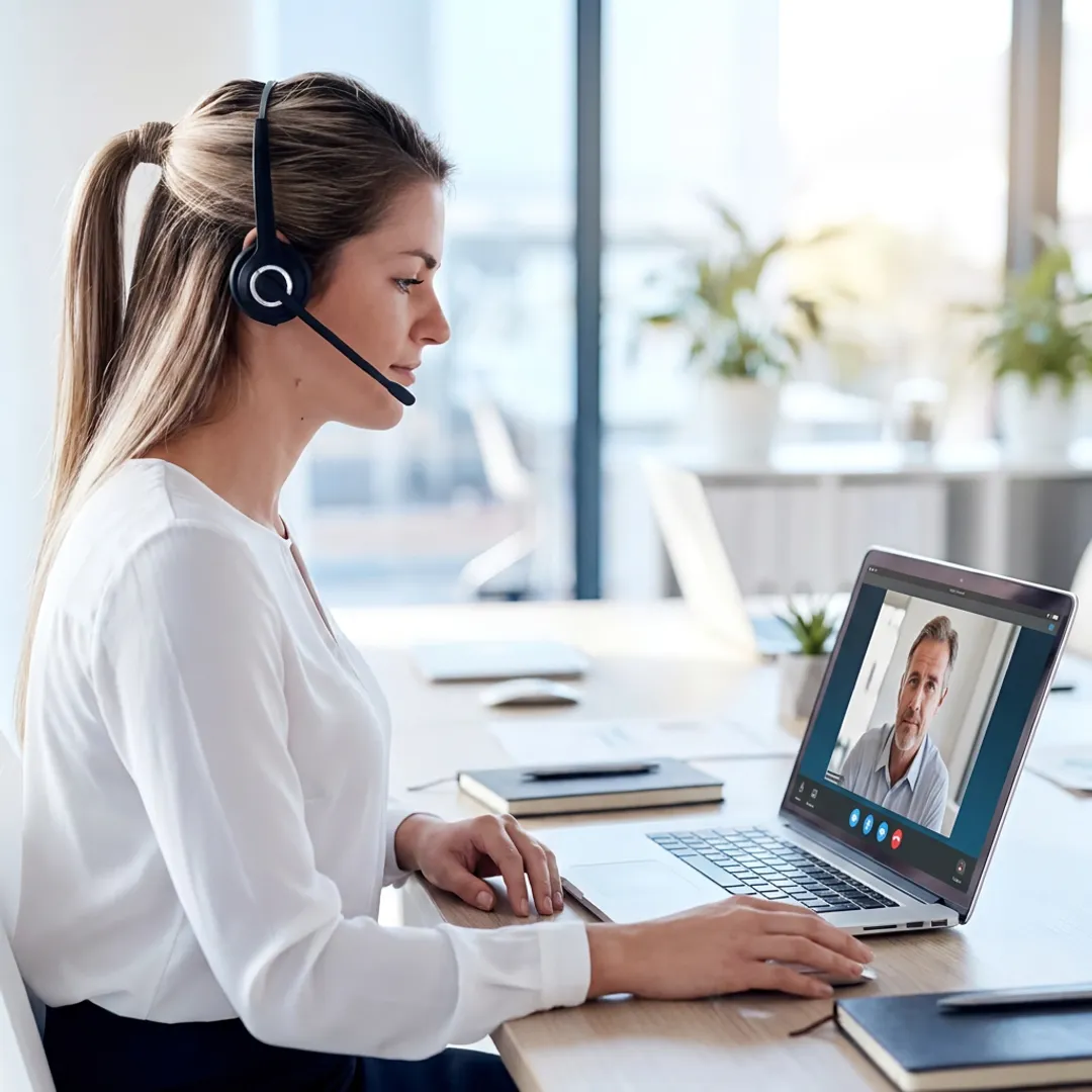 IT professional providing empathetic customer support