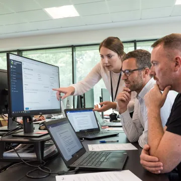 IT team practicing empathetic customer communication