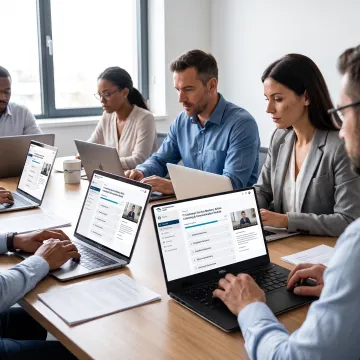 IT support team practicing customer service skills