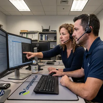 IT professional practicing customer-focused support