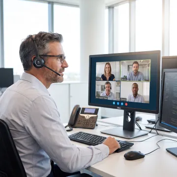IT support professional actively listening to a customer