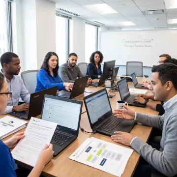 IT team practicing customer communication